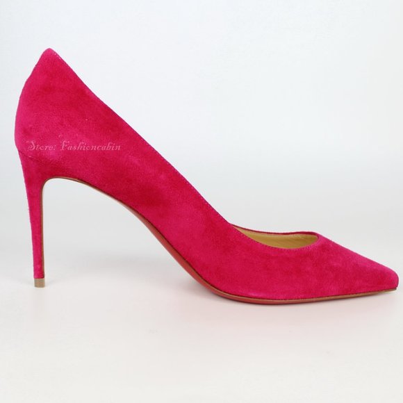 NEW Christian Louboutin Kate Suede Heeled Pump - Picture 3 of 13